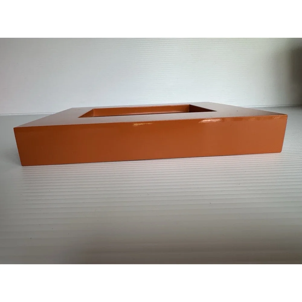Orange Glossy Picture Frame Rectangular Modern Home Decor 11
